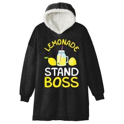 Lemonade Stand Boss Lemon Juice Gift Hooded Wearable Blanket