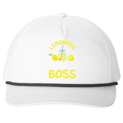 Lemonade Stand Boss Lemon Juice Gift Snapback Five-Panel Rope Hat