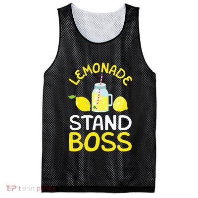 Lemonade Stand Boss Lemon Juice Gift Mesh Reversible Basketball Jersey Tank