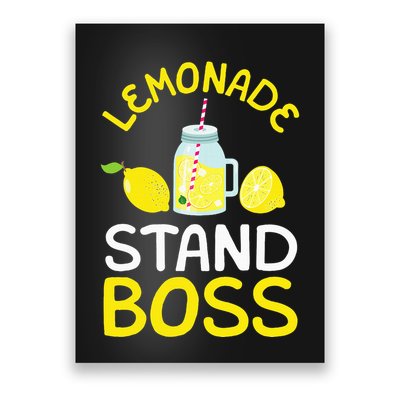 Lemonade Stand Boss Lemon Juice Gift Poster