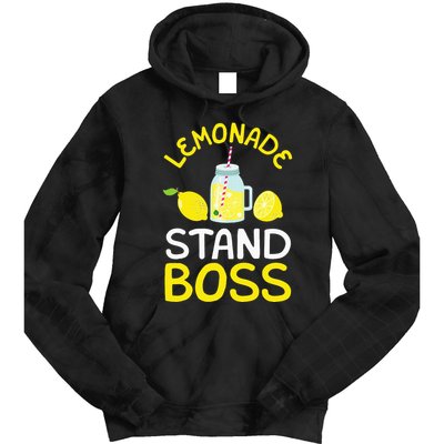Lemonade Stand Boss Lemon Juice Gift Tie Dye Hoodie