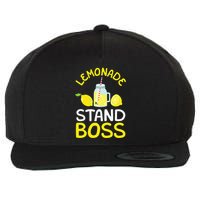 Lemonade Stand Boss Lemon Juice Gift Wool Snapback Cap