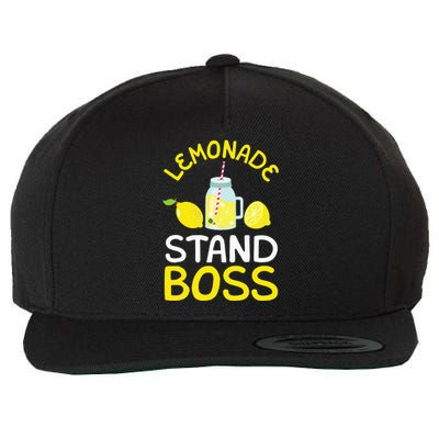 Lemonade Stand Boss Lemon Juice Gift Wool Snapback Cap