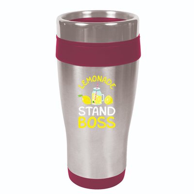 Lemonade Stand Boss Lemon Juice Gift 16oz Travel Tumbler