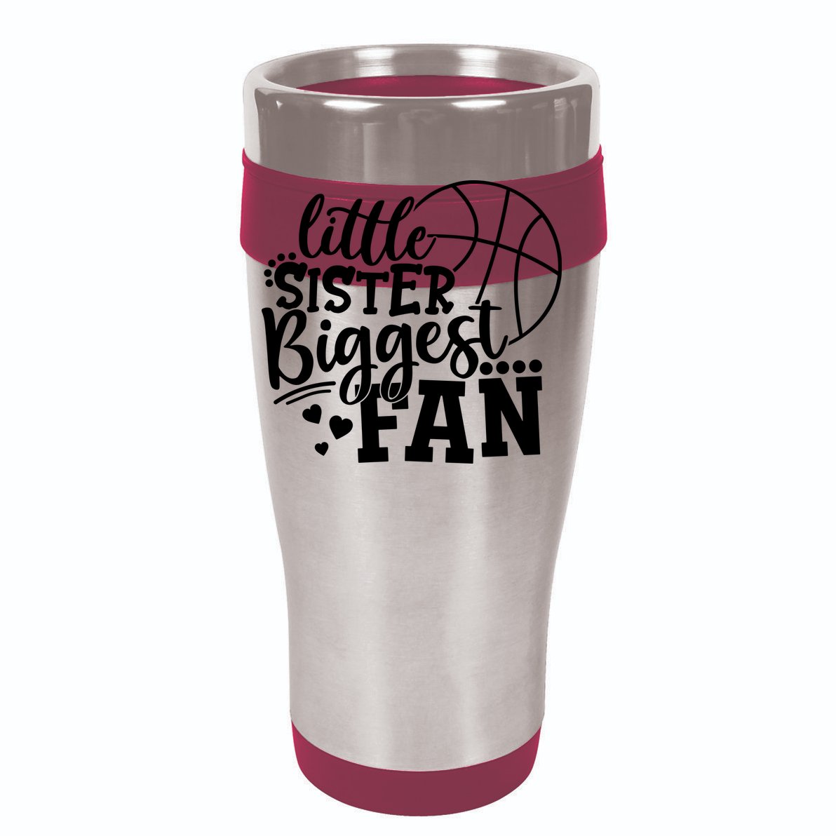 Little Sister Biggest Fan Basketball Gift Toddler Fine Jersey T-Shirt