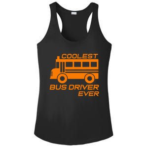 Love School Bus Driver Coolest Bus Driver Ladies PosiCharge Competitor Racerback Tank