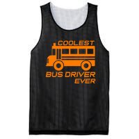 Love School Bus Driver Coolest Bus Driver Mesh Reversible Basketball Jersey Tank