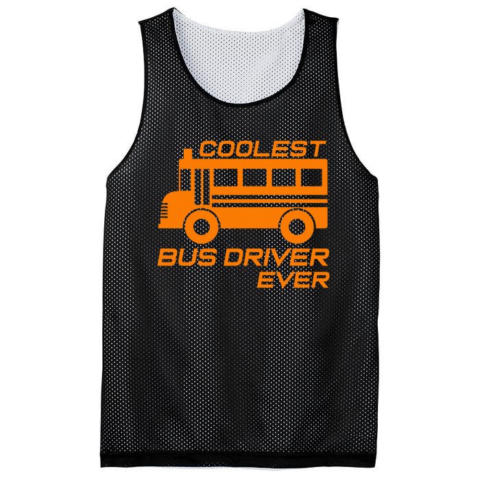 Love School Bus Driver Coolest Bus Driver Mesh Reversible Basketball Jersey Tank