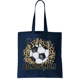 Leopard Soccer Bonus Mom Stepmother MotherS Day Tote Bag