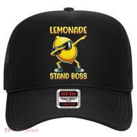 Lemonade Stand Boss Summer Entrepreneur Cool Lemon High Crown Mesh Back Trucker Hat