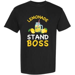 Lemonade Stand Boss Lemon Juice Gift Summer Drink Garment-Dyed Heavyweight T-Shirt