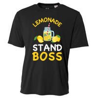 Lemonade Stand Boss Lemon Juice Gift Summer Drink Cooling Performance Crew T-Shirt