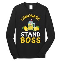 Lemonade Stand Boss Lemon Juice Gift Summer Drink Long Sleeve Shirt