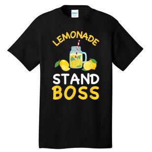 Lemonade Stand Boss Lemon Juice Gift Summer Drink Tall T-Shirt