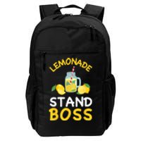 Lemonade Stand Boss Lemon Juice Gift Summer Drink Daily Commute Backpack