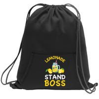 Lemonade Stand Boss Lemon Juice Gift Summer Drink Sweatshirt Cinch Pack Bag