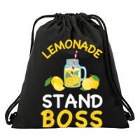 Lemonade Stand Boss Lemon Juice Gift Summer Drink Drawstring Bag