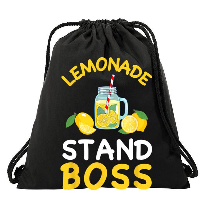 Lemonade Stand Boss Lemon Juice Gift Summer Drink Drawstring Bag