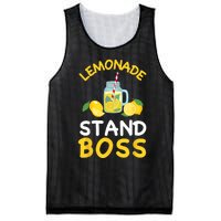 Lemonade Stand Boss Lemon Juice Gift Summer Drink Mesh Reversible Basketball Jersey Tank