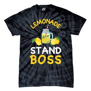 Lemonade Stand Boss Lemon Juice Gift Summer Drink Tie-Dye T-Shirt