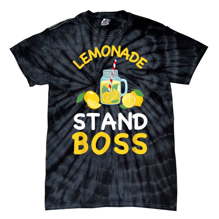 Lemonade Stand Boss Lemon Juice Gift Summer Drink Tie-Dye T-Shirt