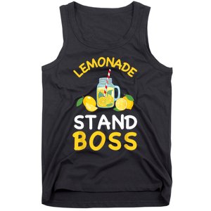 Lemonade Stand Boss Lemon Juice Gift Summer Drink Tank Top