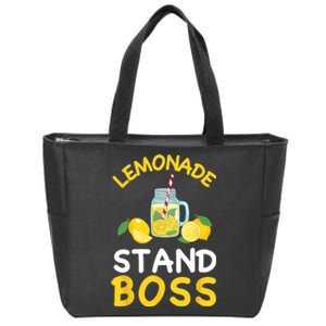 Lemonade Stand Boss Lemon Juice Gift Summer Drink Zip Tote Bag