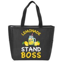 Lemonade Stand Boss Lemon Juice Gift Summer Drink Zip Tote Bag