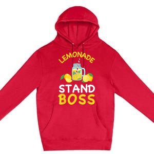 Lemonade Stand Boss Lemon Juice Gift Summer Drink Premium Pullover Hoodie