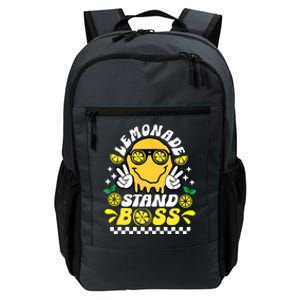 Lemonade Stand Boss Retro Groovy Juice Summer Activity Daily Commute Backpack