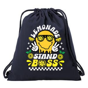 Lemonade Stand Boss Retro Groovy Juice Summer Activity Drawstring Bag