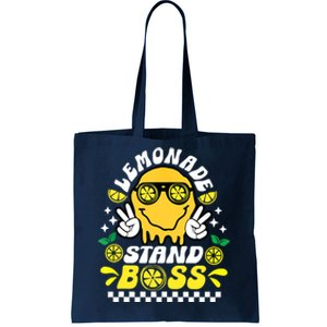 Lemonade Stand Boss Retro Groovy Juice Summer Activity Tote Bag