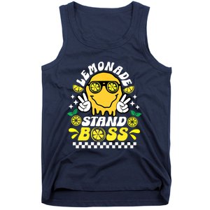 Lemonade Stand Boss Retro Groovy Juice Summer Activity Tank Top