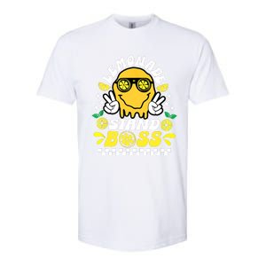 Lemonade Stand Boss Retro Groovy Juice Summer Activity Softstyle CVC T-Shirt