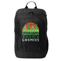 Let Shenanigans Begin Shamrock Gnomes City Backpack