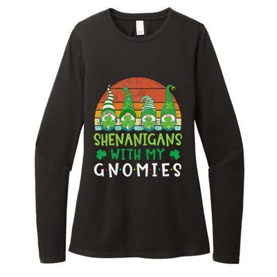 Let Shenanigans Begin Shamrock Gnomes Womens CVC Long Sleeve Shirt