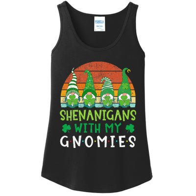 Let Shenanigans Begin Shamrock Gnomes Ladies Essential Tank