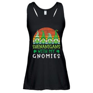 Let Shenanigans Begin Shamrock Gnomes Ladies Essential Flowy Tank