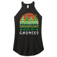 Let Shenanigans Begin Shamrock Gnomes Women's Perfect Tri Rocker Tank