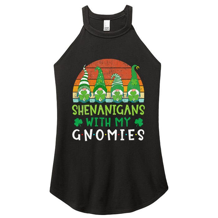 Let Shenanigans Begin Shamrock Gnomes Women's Perfect Tri Rocker Tank