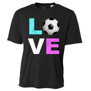 Love Soccer Best Fun Birthday Gift Cooling Performance Crew T-Shirt