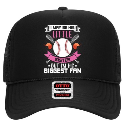 Little Sister But I'm His Biggest Fan Baseball Lover Gift Hat