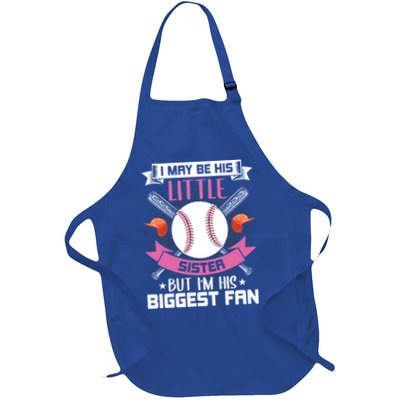 Little Sister But I'm His Biggest Fan Baseball Lover Gift Apron