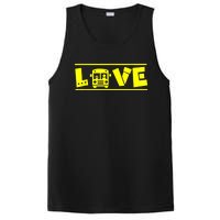 Love School Bus Driver Typography Gift For Busdriver PosiCharge Competitor Tank