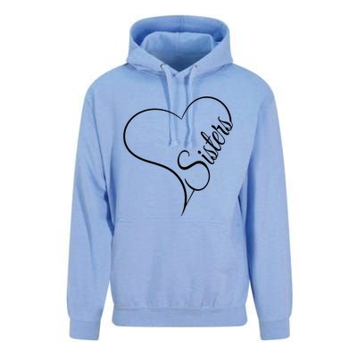 Love Sister Cute Sisters Unisex Surf Hoodie