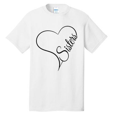 Love Sister Cute Sisters Tall T-Shirt