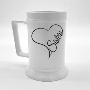 Love Sister Cute Sisters Beer Stein