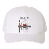 London Souvenir City Vintage British Uk Yupoong Adult 5-Panel Trucker Hat