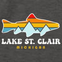 Lake St. Clair Fishing Michigan Fish Vector Backpack