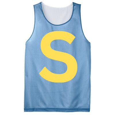 Letter S Chipmunk Christmas Thanksgiving Costume Halloween Mesh Reversible Basketball Jersey Tank